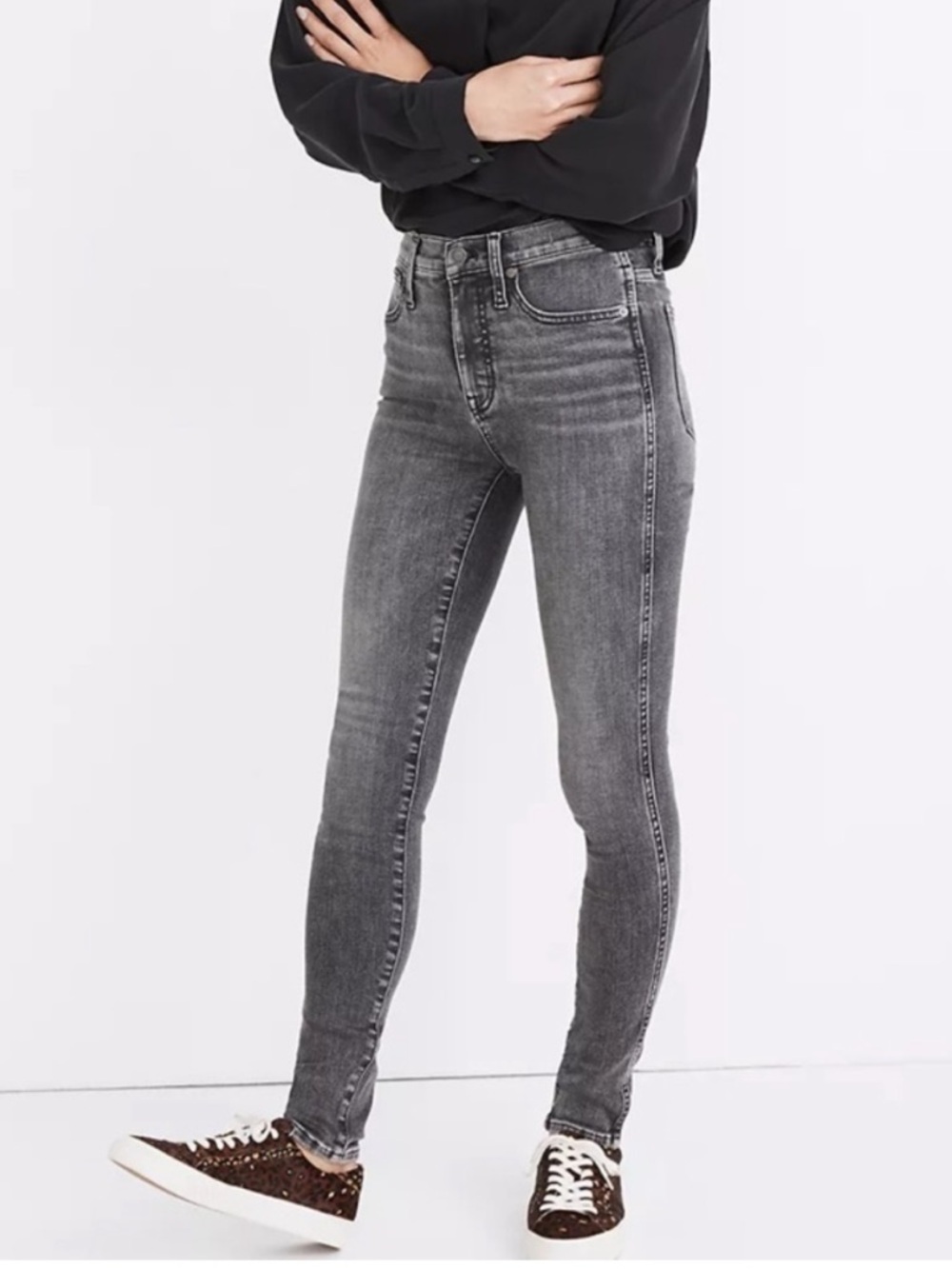Madewell 10” High-Rise Skinny Jeans — size 28 — Oakwood Wash